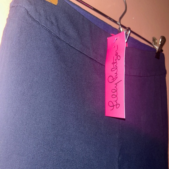 NEW! Lilly Pulitzer Merrin Bi-Stretch Pant Navy Size 4 MSRP $118 - Picture 7 of 8